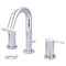Olympia Faucets Two Handle Widespread Bathroom Faucet, Compression Hose, Chrome, Overall Height: 8" L-7420 - alternate 1